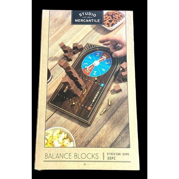 Studio Mercantile Balance‎ Blocks Stacking Game Set 35 Pieces NWB - Picture 2 of 6